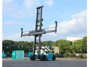 科尼E-ACE電動(dòng)空箱堆高機(jī)在上海隆重發(fā)布！